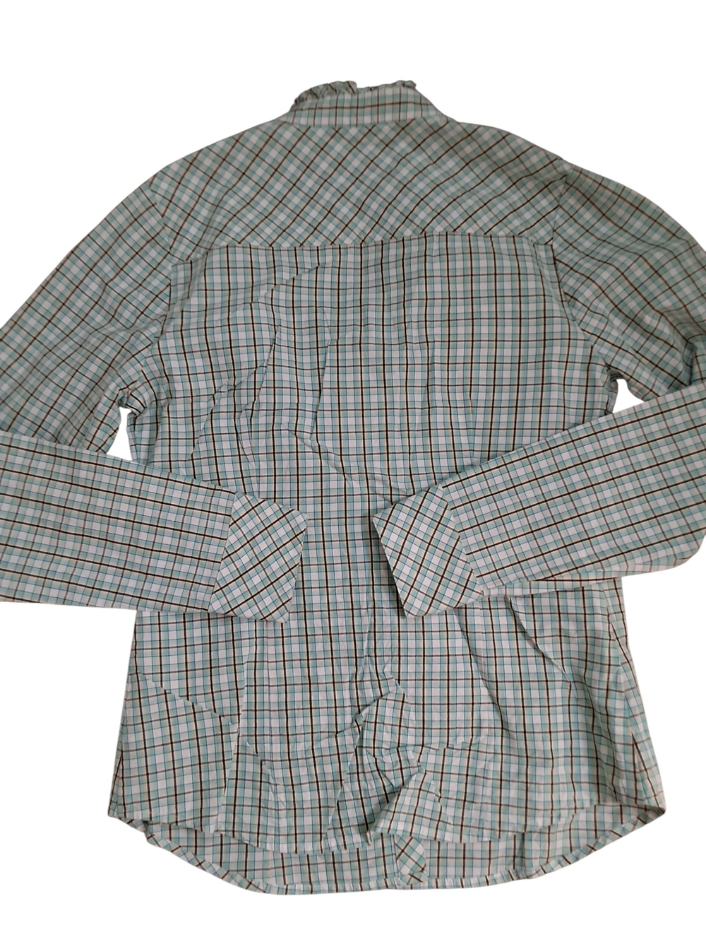 Vineyard Vines Plaid Button-Down Shirt in Mint Green and Navy - Picture 2 of 6